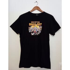 Who Let The Hogs Out Biketoberfest 2011 Daytona Beach Fl Graphic Biker Tee SZ M